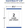 imageAvery Printable Postcards 425quot x 55quot White 200 Blank Postcards for Laser Printers 5689White