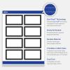 imageAvery Printable Rectangle Cards Sure Feed Technology Double Black Border Design 2quot x 35quot Matte White Cardstock LaserInkjet 80 Total Great for Business PromotionDouble Black Border