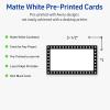 imageAvery Printable Rectangle Cards Sure Feed Technology Double Black Border Design 2quot x 35quot Matte White Cardstock LaserInkjet 80 Total Great for Business PromotionBlack  White Polka Dots