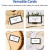 imageAvery Printable Rectangle Cards Sure Feed Technology Double Black Border Design 2quot x 35quot Matte White Cardstock LaserInkjet 80 Total Great for Business PromotionBlack  White Polka Dots