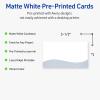 imageAvery Printable Rectangle Cards Sure Feed Technology Double Black Border Design 2quot x 35quot Matte White Cardstock LaserInkjet 80 Total Great for Business PromotionBlue Waves