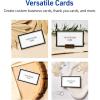 imageAvery Printable Rectangle Cards Sure Feed Technology Double Black Border Design 2quot x 35quot Matte White Cardstock LaserInkjet 80 Total Great for Business PromotionDouble Black Border