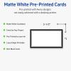 imageAvery Printable Rectangle Cards Sure Feed Technology Double Black Border Design 2quot x 35quot Matte White Cardstock LaserInkjet 80 Total Great for Business PromotionDouble Black Border