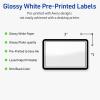 imageAvery Printable Rectangle Labels Double Black Border 2quot x 3quot Glossy White Rectangle Labels Permanent LaserInkjet 80ct Great for Product MerchandisingDouble Black Border