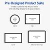 imageAvery Printable Rectangle Labels Double Black Border 2quot x 3quot Glossy White Rectangle Labels Permanent LaserInkjet 80ct Great for Product MerchandisingDouble Black Border