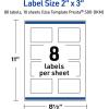 imageAvery Printable Rectangle Labels Double Black Border 2quot x 3quot Glossy White Rectangle Labels Permanent LaserInkjet 80ct Great for Product MerchandisingBlack  White Polka Dots