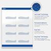 imageAvery Printable Rectangle Labels Double Black Border 2quot x 3quot Glossy White Rectangle Labels Permanent LaserInkjet 80ct Great for Product MerchandisingBlue Waves