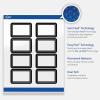 imageAvery Printable Rectangle Labels Double Black Border 2quot x 3quot Glossy White Rectangle Labels Permanent LaserInkjet 80ct Great for Product MerchandisingBlack  White Polka Dots