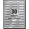 imageAvery Printable Return Address Labels 075quot x 225quot Silver Foil 300 Blank Mailing Labels 08986300 Labels Pack of 5