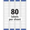 imageAvery Printable Return Address Labels with Sure Feed 05quot x 175quot Matte Clear 800 Blank Mailing Labels 1866712 in X 134 in Pack of 5