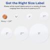 imageAvery Printable Round Labels Sure Feed Technology Glossy White Labels 2quot Diameter Permanent Adhesive LaserInkjet 120 Total 22807White