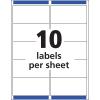 imageAvery Printable Shipping Labels with Sure Feed 2quot x 4quot Customizable Stickers Matte Clear 250 Blank Mailing Labels Great for Mailing Shipping and More 8663Shipping Labels