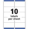 imageAvery Printable Shipping Labels with Sure Feed 2quot x 4quot Customizable Stickers Matte Clear 250 Blank Mailing Labels Great for Mailing Shipping and More 86635 Packs