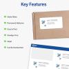 imageAvery Printable Shipping Labels with Sure Feed 2quot x 4quot Customizable Stickers White 250 Blank Mailing Labels Great for Mailing Shipping and More 81631 250 labels