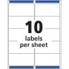 imageAvery Printable Shipping Labels with Sure Feed 2quot x 4quot Matte Clear 100 Blank Mailing Labels 156632 in X 4 in Pack of 5