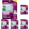 imageAvery Printable Shipping Labels with Sure Feed 2quot x 4quot Matte Clear 100 Blank Mailing Labels 18663Label
