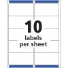 imageAvery Printable Shipping Labels with Sure Feed 2quot x 4quot Matte Clear 100 Blank Mailing Labels 18663Label