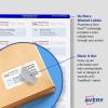 imageAvery Printable Shipping Labels with Sure Feed 35quot x 5quot White 100 Blank Mailing Labels 8168500 labels