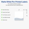 imageAvery Printable Square Labels Double Black Border 3quot x 3quot Matte White Square Labels Permanent LaserInkjet 60ct Great for Product MerchandisingBlue Waves