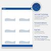 imageAvery Printable Square Labels Double Black Border 3quot x 3quot Matte White Square Labels Permanent LaserInkjet 60ct Great for Product MerchandisingBlue Waves