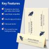 imageAvery Printable Tent Cards 35quot x 11quot White with Embossed Border 50 Blank Place Cards for Laser and Inkjet Printers 5309Ivory