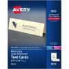 imageAvery Printable Tent Cards 35quot x 11quot White with Embossed Border 50 Blank Place Cards for Laser and Inkjet Printers 5309Ivory