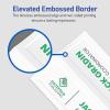 imageAvery Printable Tent Cards 35quot x 11quot White with Embossed Border 50 Blank Place Cards for Laser and Inkjet Printers 5309White