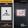imageAvery Printable Warning Signs 5quot x 7quot WaterChemical Resistant 30 Removable Labels 61511Silver