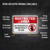 imageAvery Printable Warning Signs 5quot x 7quot WaterChemical Resistant 30 Removable Labels 61511Silver