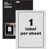 imageAvery Printable Warning Signs 5quot x 7quot WaterChemical Resistant 30 Removable Labels 61511Silver