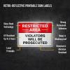 imageAvery Printable Warning Signs 5quot x 7quot WaterChemical Resistant 30 Removable Labels 61511Silver
