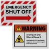 imageAvery Printable Warning Signs 5quot x 7quot WaterChemical Resistant 30 Removable Labels 61511Silver