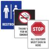 imageAvery Printable Warning Signs 5quot x 7quot WaterChemical Resistant 30 Removable Labels 61511White