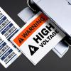 imageAvery Printable Warning Signs 7quot x 10quot WaterChemical Resistant 15 Removable Labels 61515
