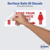 imageAvery Social Distancing Signs OpenClosed Green ampamp Red Surface Safe ID 4quot x 6quot 10 Removable Decals 83070Keep Your Distance