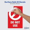 imageAvery Social Distancing Signs OpenClosed Green ampamp Red Surface Safe ID 4quot x 6quot 10 Removable Decals 83070Red Do Not Use