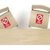 imageAvery Social Distancing Signs OpenClosed Green ampamp Red Surface Safe ID 4quot x 6quot 10 Removable Decals 83070Red Seat Closed