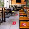 imageAvery Social Distancing Signs OpenClosed Green ampamp Red Surface Safe ID 4quot x 6quot 10 Removable Decals 83070Red Seat Closed