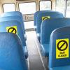 imageAvery Social Distancing Signs OpenClosed Green ampamp Red Surface Safe ID 4quot x 6quot 10 Removable Decals 83070Yellow Seat Closed