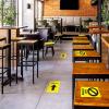 imageAvery Social Distancing Signs OpenClosed Green ampamp Red Surface Safe ID 4quot x 6quot 10 Removable Decals 83070Yellow Seat Closed