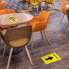imageAvery Social Distancing Signs OpenClosed Green ampamp Red Surface Safe ID 4quot x 6quot 10 Removable Decals 83070Yellow Table Closed