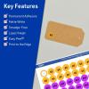 imageAvery TrueBlock Matte White Round Labels Sure Feed Technology 05quot Diameter 1540 Matte White Labels PrinttoTheEdge LaserInkjet Printable Great for Product Merchandising Stickers15 400 labels