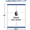 imageAvery Waterproof Printable Shipping Labels with Sure Feed 313quot x 4quot White 300 Blank Mailing Labels 55241500 labels