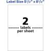 imageAvery Waterproof Printable Shipping Labels with Sure Feed 55quot x 85quot White 100 Blank Mailing Labels 5526100 labels