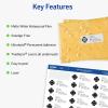 imageAvery Waterproof Sticker Labels for Printer  1quot x 258quot Mailing Labels Ultrahold Permanent Adhesive Laser Printers 1500 Printable Avery Address Label Sheets 5520One Size Pack of 5
