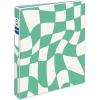 imageAvery 3 Ring Binder 1 Inch Round Rings Retro Collection Groovy Checks 26803