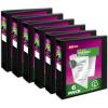 imageAvery Durable View 3 Ring Binders 2 Inch Slant Rings 530Sheet Capacity DuraHinge 28 Inch Wide Spine Customizable Clear Cover and Spine Black Binders 12Pack of 170316 Pack