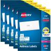 imageAvery Easy Peel Printable Address Labels with Sure Feed 1quot x 258quot Customizable Stickers White 750 Blank Mailing Labels Great for Mailing Shipping and More 526015 000 labels 5 Packs