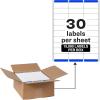 imageAvery Easy Peel Printable Address Labels with Sure Feed 1quot x 258quot Customizable Stickers White 7500 Blank Mailing Labels Great for Mailing Shipping and More 5960One Size