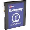 imageAvery Economy View 3 Ring Binder 1quot Round Rings 1 Black Binder 057611 Inch Pack of 12